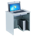 School Audio-Visual Education Room Flip Top Recessed Monitor Computer Desk