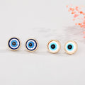 Trendy Enamel Blue Eye Stud Earrings Jewelry Personality Evil Eye Earrings Accessories for Lady