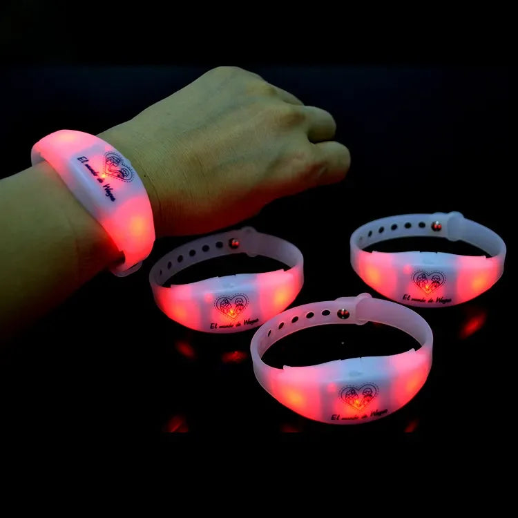 LED Wristband Light up Bracelets Flashing Sports Wristband Party Supplies for Concert Festival Sports Parties Night Events