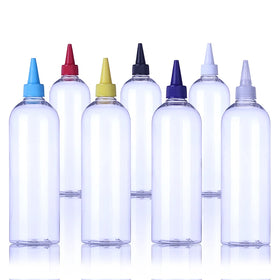 Twist Cap 300ml Plastic Sauce Bottle Wholesale Food Plastic Bottle Containers Customized Logo Plastic Squeeze Bottle