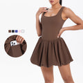 Custom LOGO Designer Ladies Tennis Dress Women Sportwear Golf Girls Tennis Dress With Shorts Tennis Wear Dress