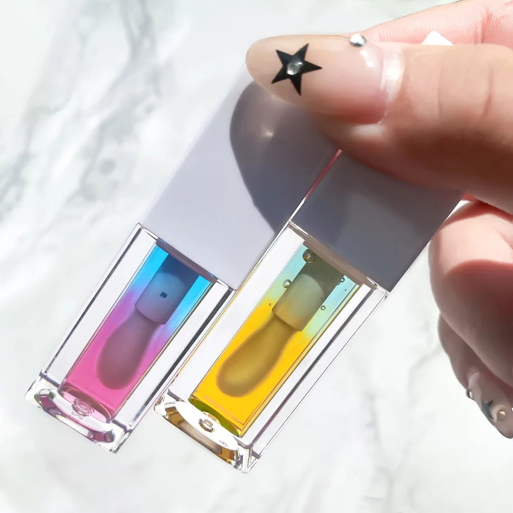 Wholesale Super Hydrating Vegan Lip Oil Tube Color-Changing Flavoring Waterproof Custom Logo Mineral Ingredients Private Label