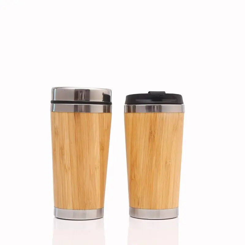 Bamboo Coffee Cup Natural Bamboo Mug Stainless Steel Bamboo Bottle