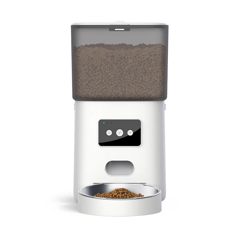 6L Detachable Automatic Programmable Cat Pet Feeder Stainless Steel Bowl Auto Pet Food Dispenser Container Pet Automatic Feeder