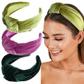 Colorful Knot Hair Accessories Knitted Hair Band Women Velvet Plush Headbands