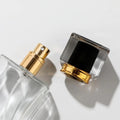 Wholesale 30ml Square Glass Perfume Bottle Color Cap Screen Printing Empty Pump Sprayer Reed Diffuser for Cosmetic Sample