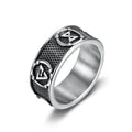 Custom Design Stainless Steel Movie Style Witcher LOGO 5 Protective Signs  Band Rings for Men Women
