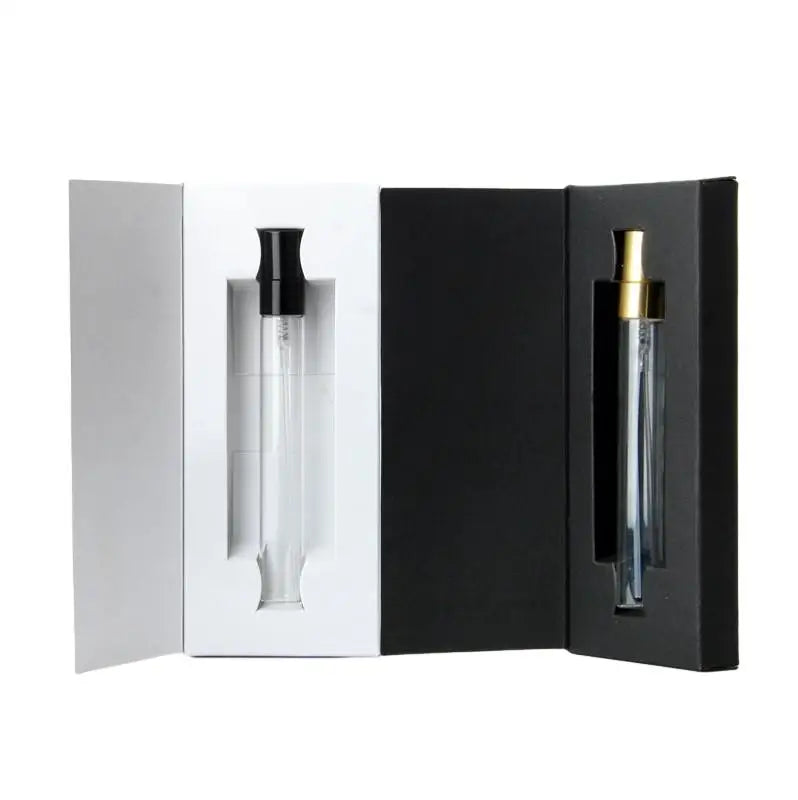 3ml 5ml 10ml Refillable Glass Spray Perfume Small Sample test Bottle with Paper Box Package