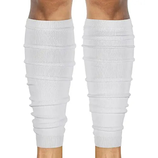 Custom Autumn Youth Thick Knee-High Scrunch Leg Compression Sleeves Footless Sports Socks with Calf Compression Features