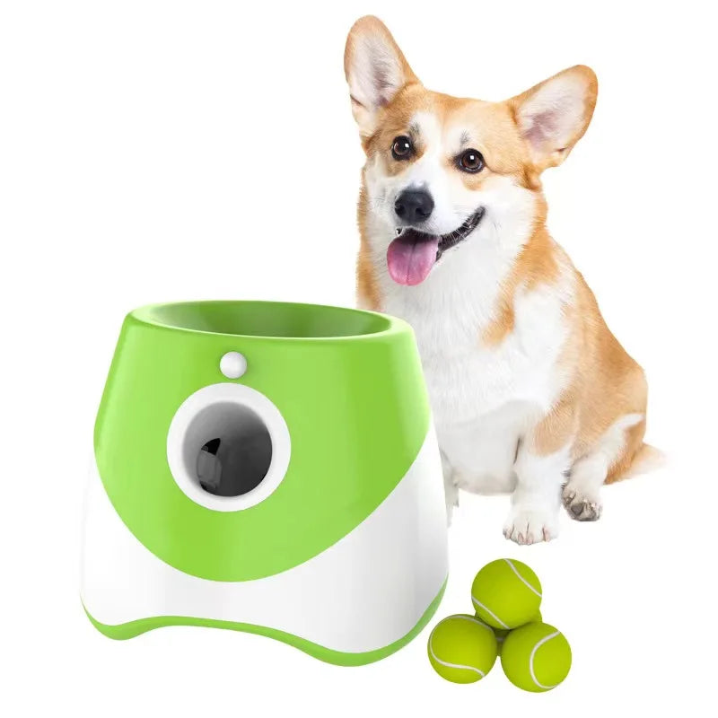 New Arrival Pet Ball Thrower Outdoor Elastic Dog Tennis Ball Launcher Dog Toy Automatic Throwing Machine