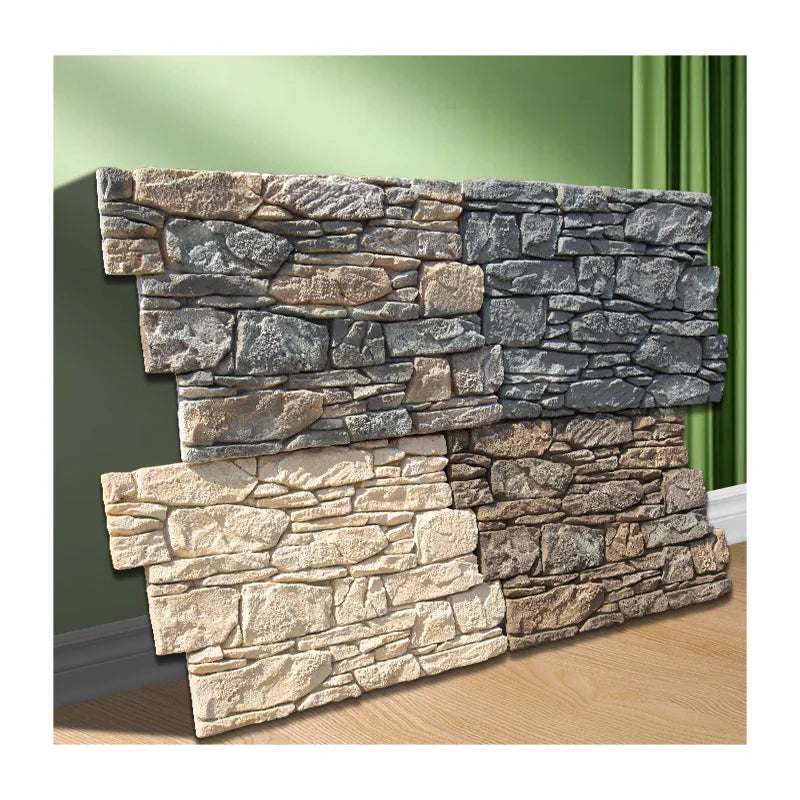 High Quality Modern Design PU Artificial Stone Wall Cladding Materials Outdoor Use 3D Model Design Capability Direct