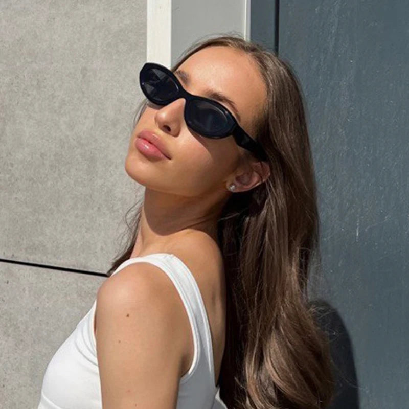 STY24114H Vintage Tortoiseshell Oval Sunglasses for Women Men 2024 Luxury Brand Designer Fashion Cat Eye Sunglasses Gafas De Sol