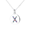New 26 Letter Round Shape Charm Pendant Necklace