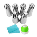 9 Pieces Set Torch Shape Stainless Steel Nozzles Tools 304 Stainless Steel Seamless Icing Piping Tips Nozzles