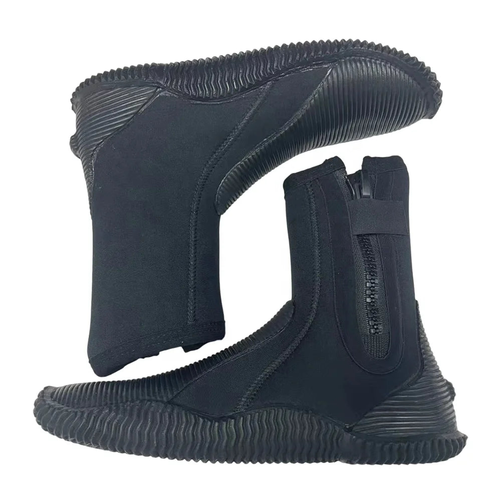 5MM Warm Men and Women Adult Snorkeling Socks Anti-cold and Anti-skid Long Tube Swimming Beach Socks Dive Booties