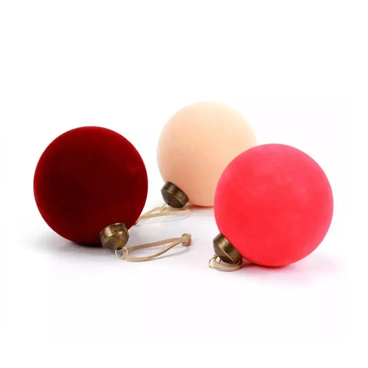 Handmade Custom Christmas Ornament Glass Balls Hanging Red Glass Globes for Wedding Decoration Gift