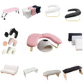New U Shape Luxury Brand Foldable Nail Arm Rest Microfiber Leather Manicure Hand Pillow Holder Nail Hand Pillow Hand Arm Rests