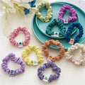 2022 New Soft Elastic Scrunchies Tie Fashion Korean INS Style Women Hair Accessories Hair Ties Girl Elastic Rope