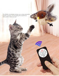 USB Charging Plush Cat Toy Pet Interactive Toy Remote Control Patting Bird Cat Toys