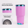 30oz Stainless Steel Tumblers Leakproof Lid Double Wall Insulated Coffee Cup Vacuum Thermos Water Bottle Gift
