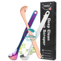 2022 New Hot Sell Stainless Steel Metal Tongue  Silicone Handle Cleaner Scraper for Improving Oral Health