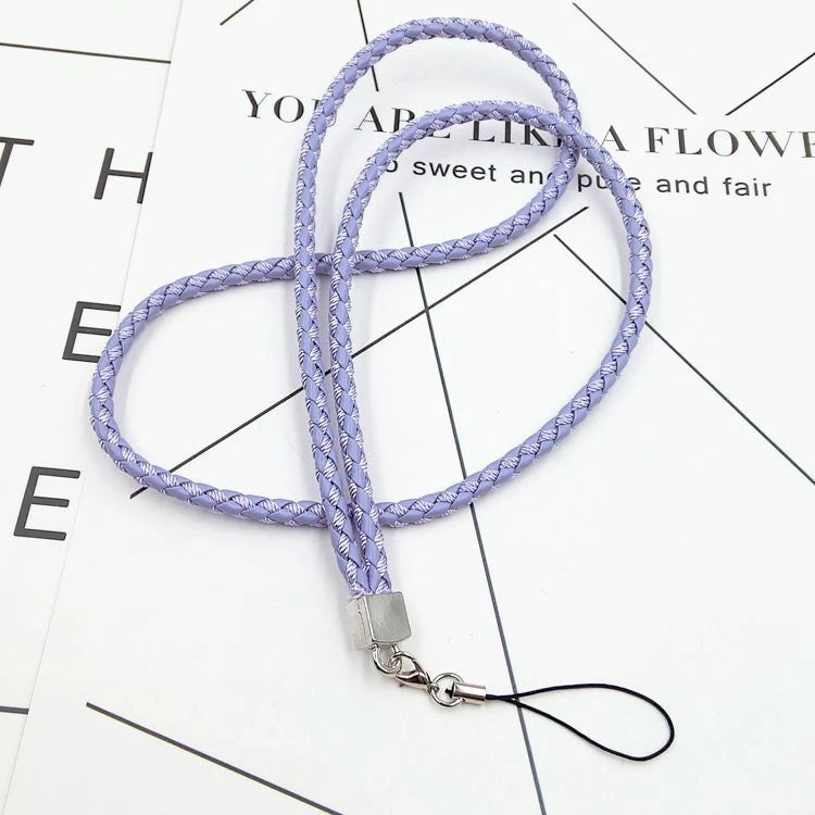 Free Shipping Phone Lanyards for Key ID Card Mobile Phone Braid Lanyards Hand Rope Fashion 8 Colors Non-slip Phone Keys Straps