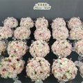Wedding Centerpieces U-3104 Factory Price OEM Size Color Table Runner Artificial Rose Flower Ball