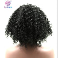 Furina High Temperature Fiber Lace Wigs 2023 Furina Popular Hottest Sale Synthetic Black Curly Synthetic Side Part Wig for Black