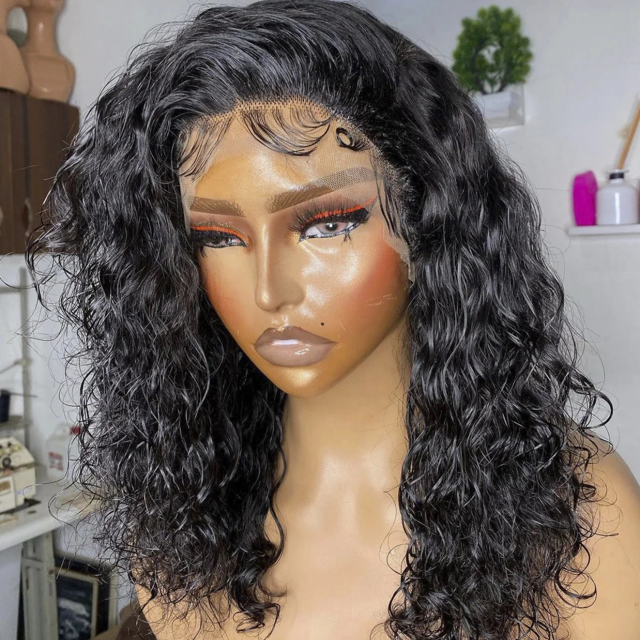 Wholesale Vendor 100% Raw Human Hair Indian Wigs Free Shipping Transparent Hd Lace Full Lace Frontal Wigs Online Ready to Ship
