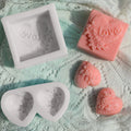 Hot Sell Valentine's Day Chocolate Baking Tools 3D Heart Shaped Cake Fondant Silicone Mold