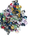 Colorful Crystal Butterfly Beads for Jewelry Making DIY Earring Pendant Necklace Accessories 100 PCs/Lot