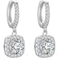 Simple Fine Jewelry Bling 925 Silver 1 2 4 3 Carat Drop D VVS Moissanite Diamond Earring with Gra Certificate for Girls