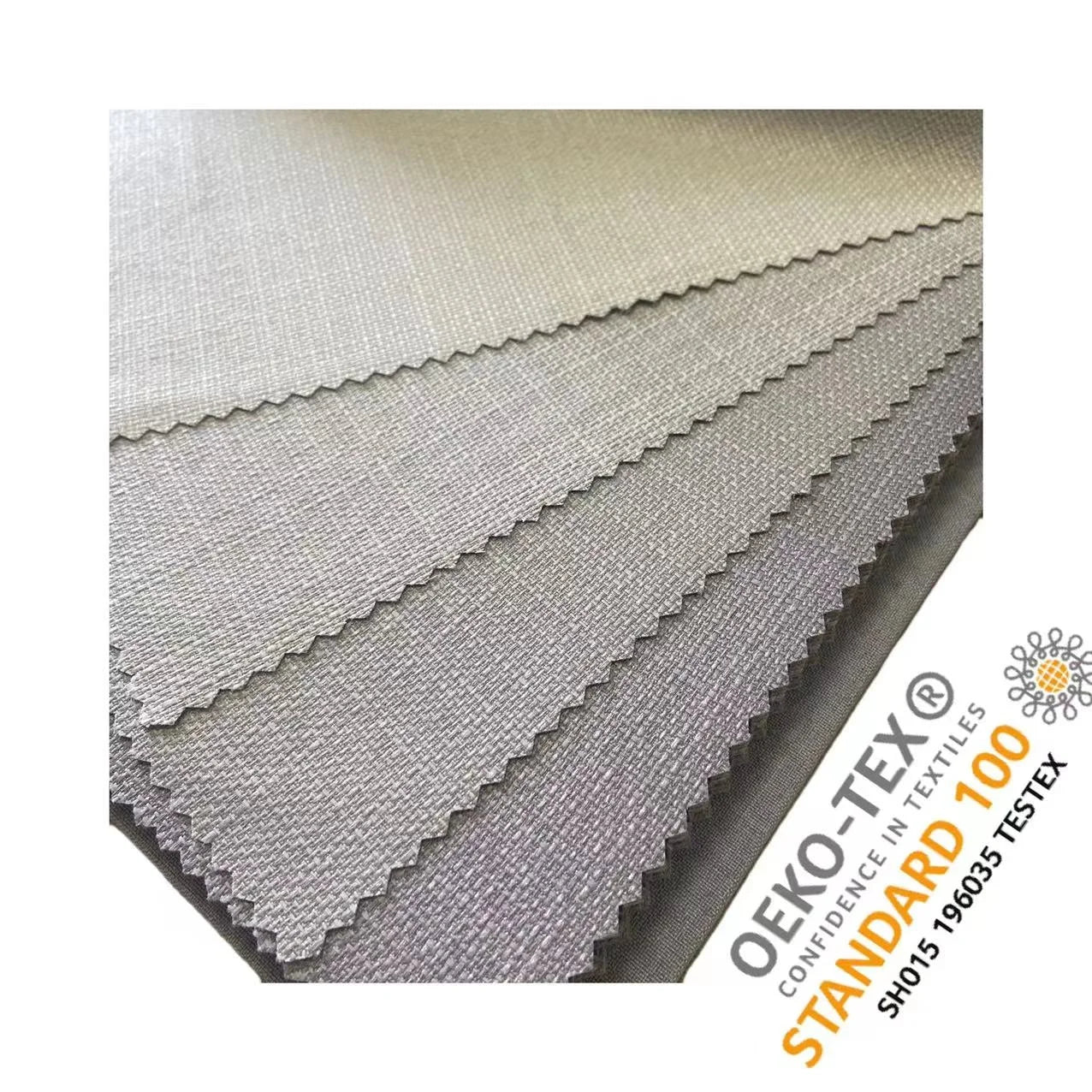 High Quality 100% Polyester Textured Linen 100%blackout FR Flame Retar Curtains Fabric and Materials