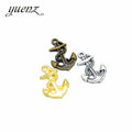 YuenZ Antique Silver Color Charms Metal Ship's Anchor Charm Pendant Bracelet Necklace Jewelry Making 13*12mm H38
