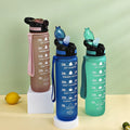 32oz 1L Tritan PCTG BPA Free Gym Gallon Outdoor Motivational Plastic Sport Water Bottle with Straw Time Marker Custom logo