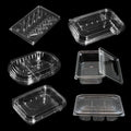 Recycled Food Plastic Boxes for Cake Pizza Bread Salad Sushi Candy for Cookies Sandwich-for Hamburgers and Sugar