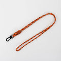 Wholesale Heavy-Duty Polyester Braided Paracord Neck Strap Woven Braided Carabiner Lanyards Parachute Necklace