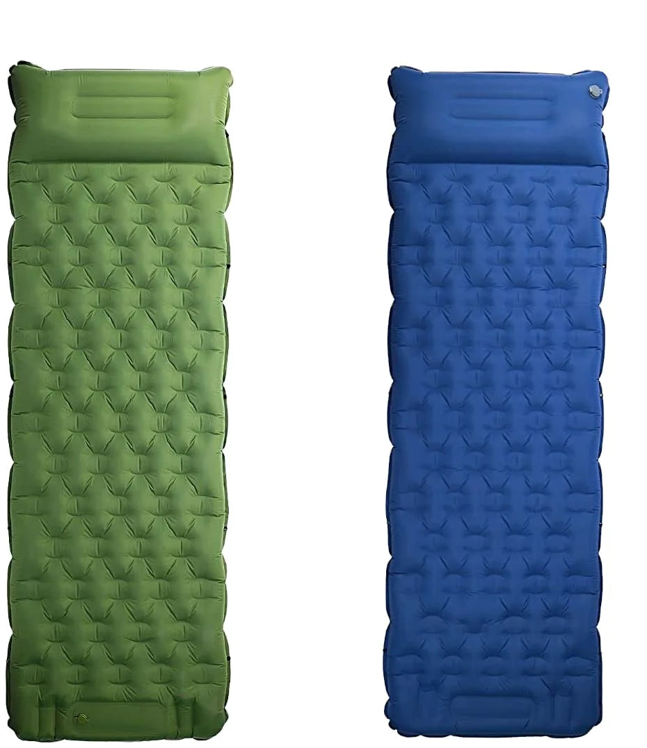 WOQI Outdoor Self Inflating Sleeping Pad for Camping Summer Sleeping Pad Foldable with Pillow