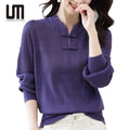 Clearance Sales Fashion Autumn Korean Style Ladies Casual Long Sleeve  Vintage Sweaters Shirt Top Blouse