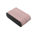 FOCSTAR Disposable 9*2cm Black Mini Emery Board Double-Sided 100/180 Grit Sandpaper Professional Straight Nail File for Nail
