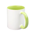 11oz Inner and Handle Colorful Sublimation Ceramic Mug for Sublimation Coffee Mugs with Individual White Box