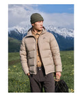 For 800 Men's Winter Puffer Down Jacket 2023 F/W Outdoor Windproof Warm Mountain 95% Goose Zipper Closure Eco-Friendly