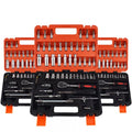 24t S2 Set of 53pcs Professional Hand Mechanic Socket Wrench Tool Set 53 in 1 Repair Tool for Carsmotorcycles and Bicycles