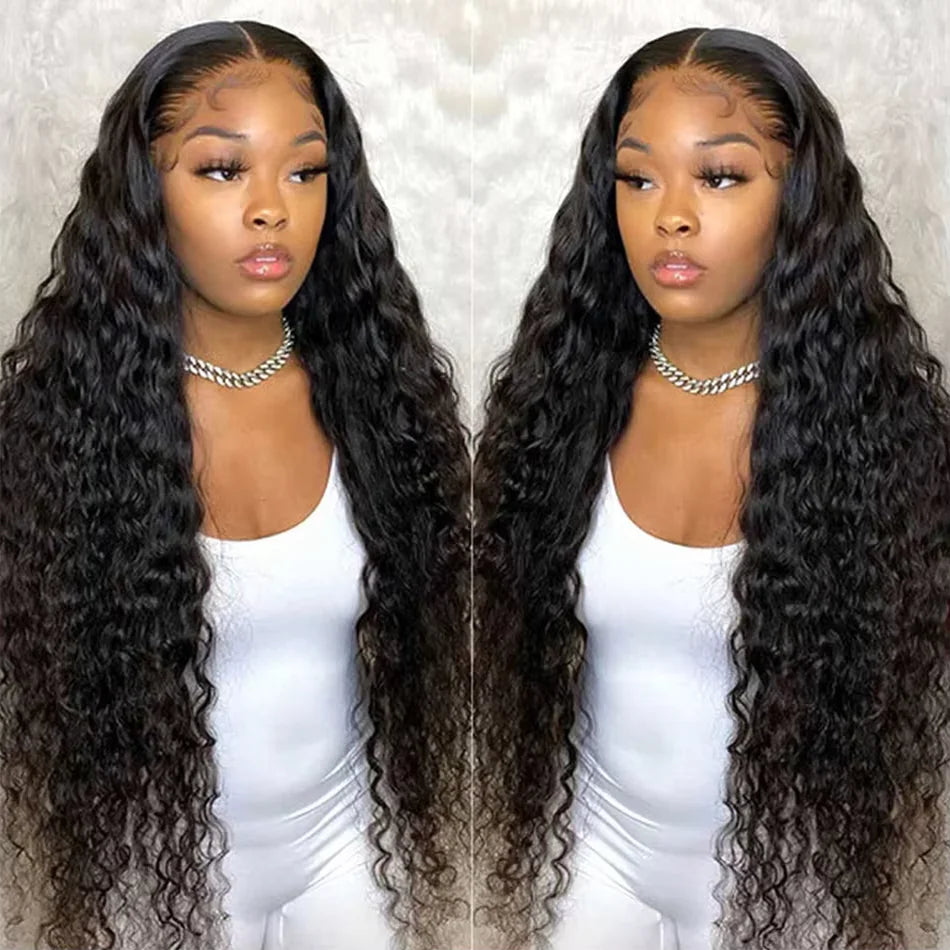 Wholesale HD Lace Frontal Wig Water Wave Unprocessed Cuticle Aligned Hair Brazilian Human Hair Lace Front Wigs for Black Women