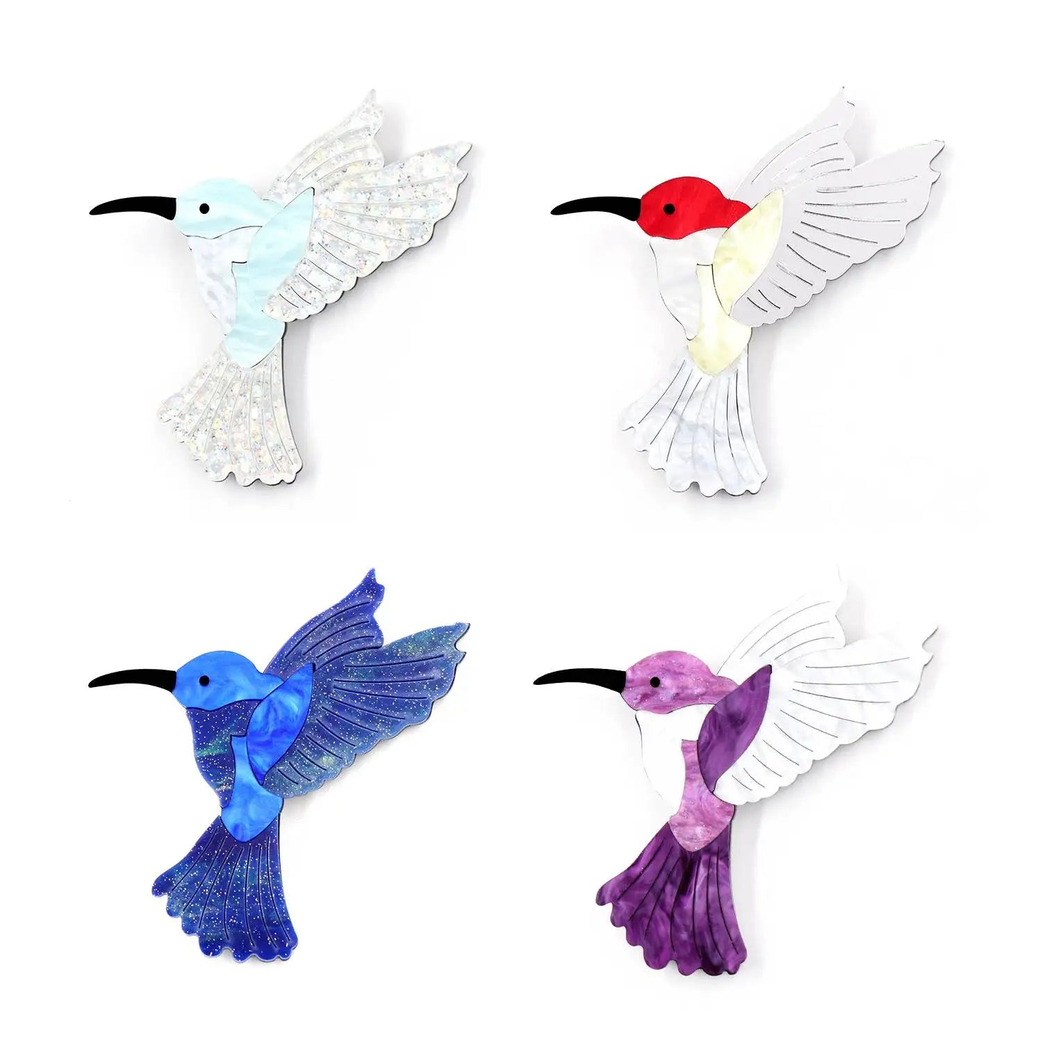 Vintage Acrylic Brooch Pins Unisex Laser Cutting Rhinestone for Wedding Party Engagement Plating Women's Accessories Gifts