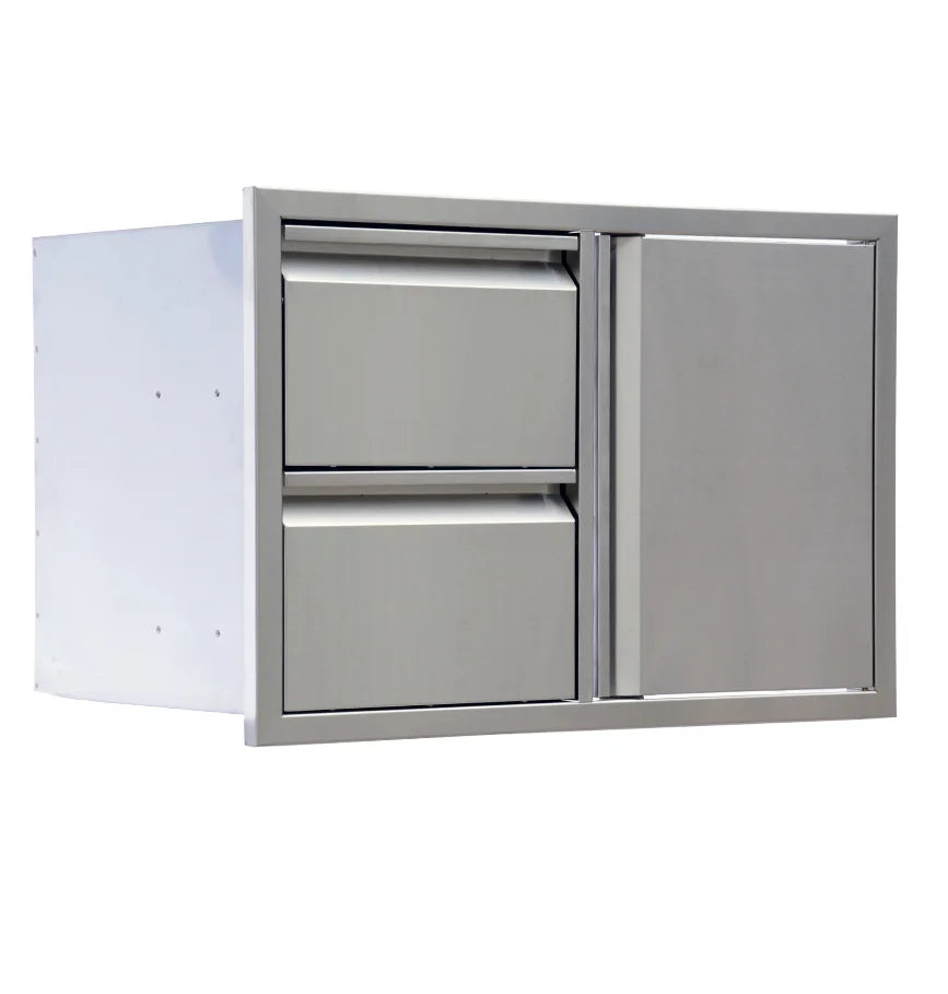 Outdoor Kitchen Bbq Island Door Drawer Combo Kitchen Cabinets Complete Sets Stainless Steel SUS 304 Modern Outside Kitchen