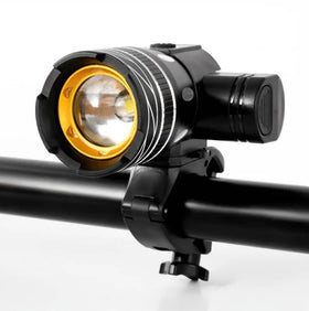USB LED Rechargeable Bicycle Light Mountain Cycle Front Headlamp with Flashlight Bike Accessories Spare Parts Lamp