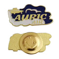 Manufacturer Custom Airline Company Logo Soft Enamel Aviation Pilot Lapel Pin Auric Air Gold Magnet Flight Badge Uniform Brooch