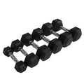 Cheap Rubber Hex Dumbbells Gym Equipment Free Weights Adjustable Dumbbell Sets