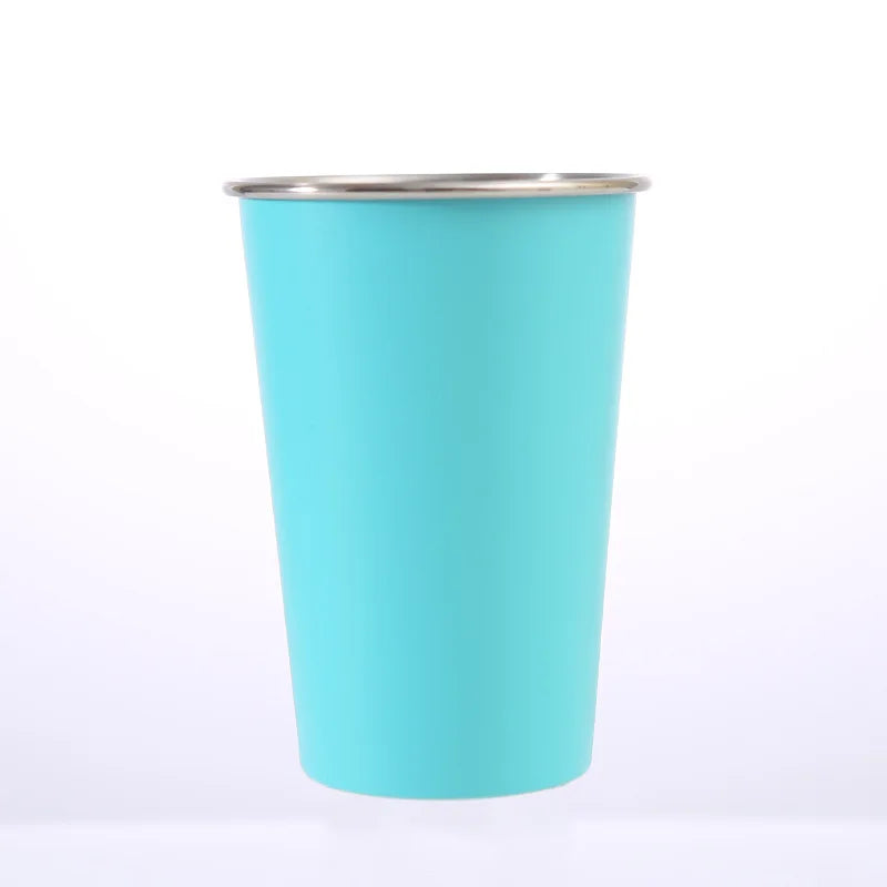 FX Bottle Hot Sale Portable Beer Mug Self-traveling Tumbler Outdoor Drinking Water Bottle Single Wall Stainless Steel Cup